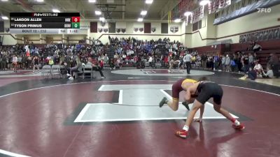 113 lbs Round 1 - Tyson Primus, Denver vs Landon Allen, Independence