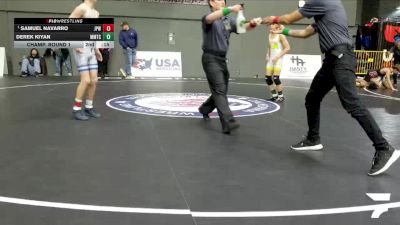 Schoolboys - 110 lbs Champ. Round 1 - Aaron Rascon, TUF California Wrestling Academy vs Joseph Sarafin, Red Star Wrestling Academy