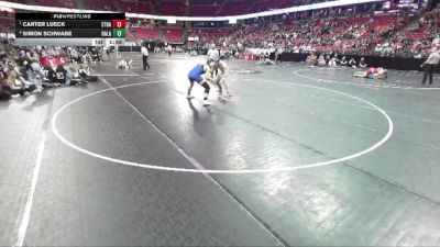 D3-190 lbs Quarterfinal - Carter Lueck, Stratford vs Simon Schwabe, Random Lake