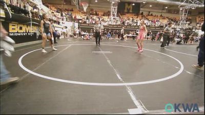 97-102 lbs Rr Rnd 5 - Mieka Swatek, D3 Wrestling Cluib vs Loren Hodge, Division Bell Wrestling