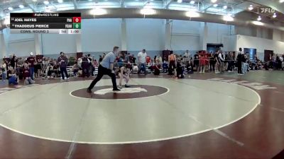 82 lbs Cons. Round 2 - Joel Hayes, Poquoson Athletic Association vs Thaddeus Pierce, Powhatan Youth Wrestling Club
