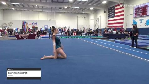 Clara Womeldorph - Floor, Empire - 2021 Region 3 Women's Championships