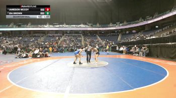 1-4A - 126 Quarterfinal - Jameson McCoy, Rosewood High School vs Zia Brown, Brevard High School