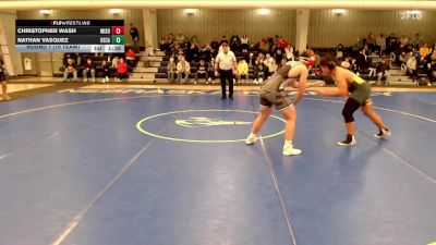 215 lbs Round 1 (16 Team) - Christopher Wash, Millard South vs Nathan Vasquez, Kearney Catholic