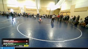 45 lbs Cons. Semi - Ridge Roundy, Bear River Wrestling Club vs Dominic Lopez, Sanderson Wrestling Academy