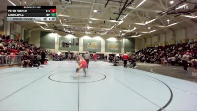 134 lbs Champ. Round 1 - Peter French, Mt Carmel vs Aiden Avila, Imperial