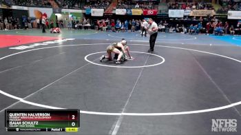 119 lbs Cons. Round 2 - Quenten Halverson, Student Wrestling Development Program vs Isaiah Schultz, Colony High School