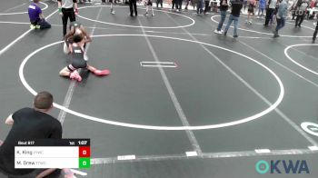 76 lbs Quarterfinal - Kase King, Verdigris Youth Wrestling vs Maxwell Drew, Team Tulsa Wrestling Club