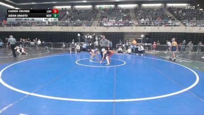 95 lbs Semifinal - Caiden Crusen, Lawrence Township vs Aidan Anasto, Morris Plains