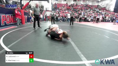 80-92 lbs Rr Rnd 5 - Natalie LeGrand, Sperry Wrestling Club vs Salma Martinez, El Reno Wrestling Club