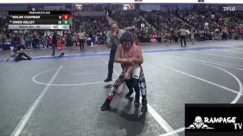 95 lbs Semifinal - Nolan Chapman, Osage Indians vs Owen Kelley, Council Grove