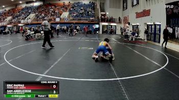 126 lbs Cons. Round 3 - Sam Abbruzzese, Loyola-Blakefield vs Eric Pappas, Mount Saint Joseph