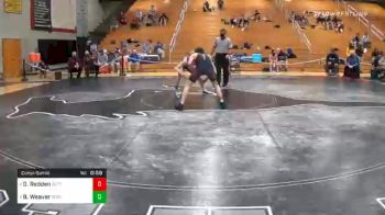 132 lbs Consolation - Dalton Redden, Gettysburg vs Bryce Weaver, Spring Grove