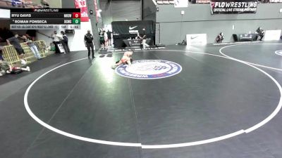 All Cadet Boys Freestyle Lower - 113 lbs Cons. Round 5 - Ryu Davis, Merced High School Wrestling vs Roman Fonseca, Daniel Cormier Wrestling Club