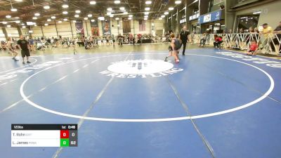 120 lbs Round Of 16 - Taylor Rohn, Grit Mat Club Blue vs Lincoln James, POWA