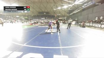Girls 3A 170 lbs Cons. Round 4 - Beatrix Risters, Heritage (Girls) vs Aisha Hussein, Kent Meridian (Girls)