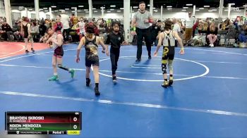44 lbs Round 3 (10 Team) - Brayden Skroski, FL Scorpions vs Nixon Mendoza, So Cal Hammers