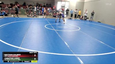 125 lbs Champ. Round 1 - Christian Lopez, Colorado School Of Mines vs Naythan Galbiso, New Mexico Highlands