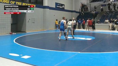 157 lbs Champ. Round 1 - Brent Nicolosi, Mount Olive vs Jonathan Fogus, Shorter