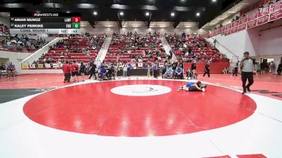 JH 110 lbs Cons. Round 1 - Anahi Munoz, LAWTON vs Kaley Perkins, EISENHOWER