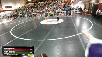 140 lbs Champ. Round 1 - Kiley Bridger, Shoshoni vs Jade Snyder, Wind River