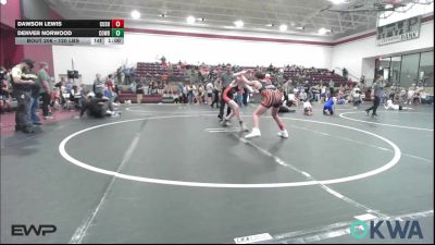 120 lbs Rr Rnd 1 - Dawson Lewis, Cushing vs Denver Norwood, Cowboy Wrestling Club