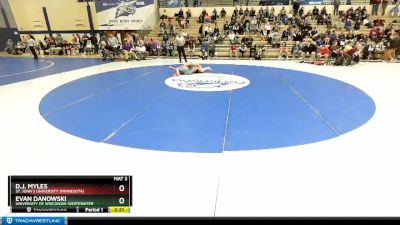 197 lbs Cons. Round 1 - Evan Danowski, University Of Wisconsin-Whitewater vs D.J. Myles, St. John`s University (Minnesota)