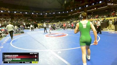 126 Class 4 lbs Champ. Round 1 - Charlie Dykes, Lee`s Summit North vs Connor Mcbride, Marquette