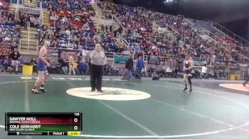 138 lbs Quarterfinal - Cole Gerhardt, New Salem-Almont vs Sawyer Noll, Bowman County/Beach