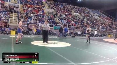 138 lbs Quarterfinal - Cole Gerhardt, New Salem-Almont vs Sawyer Noll, Bowman County/Beach