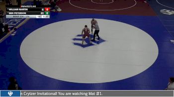 174 lbs Quarterfinal - William Martin, Roanoke College vs Ben Peterson, Wisconsin Eu Claire