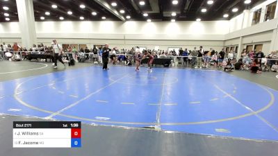 132 lbs Consi Of 16 #1 - Jonderious Williams, Ga vs Felipe Jacome, Md