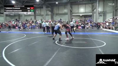 250 lbs Cons. Round 1 - Joshua Flanigan, Wamego vs Antonio Barrager, Cherryvale