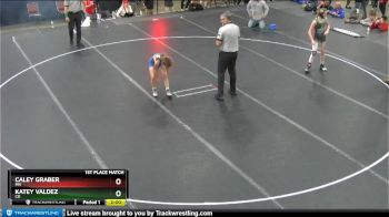 100 lbs 1st Place Match - Caley Graber, MN vs Katey Valdez, CO