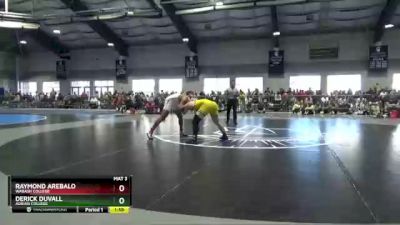 174 lbs Semifinal - Raymond Arebalo, Wabash College vs Derick Duvall, Adrian College