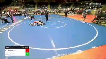 89 lbs Consi Of 8 #1 - Brock Johnson, Paola Wrestling Club vs Cooper Merli, Iron Horse