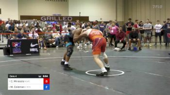 92 kg Cons 4 - Connor Mirasola, Nittany Lion Wrestling Club vs Marcus Coleman, Cyclone RTC