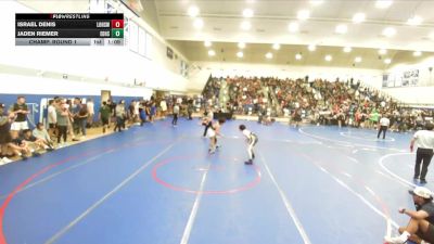 120 lbs Champ. Round 1 - Israel Denis, Los Osos High School Wrestling vs Jaden Riemer, El Dorado High School