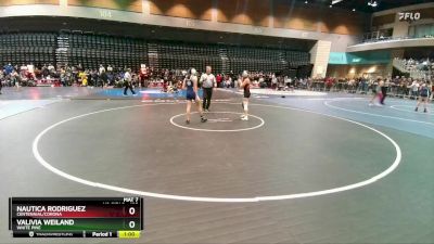 125 lbs Cons. Round 1 - Nautica Rodriguez, Centennial/Corona vs Valivia Weiland, White Pine