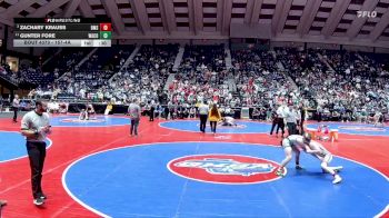 157-4A 3rd Place Match - Gunter Fore, Ware County vs Zachary Krauss, Benedictine Military School