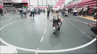 74-78 lbs Rr Rnd 2 - Graycie Card, Tulsa Blue T Panthers vs Amberlynn West, Midwest City Bombers Youth Wrestling Club