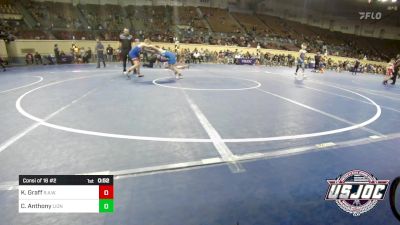 90 lbs Consi Of 16 #2 - Kristian Graff, R.A.W. vs Callen Anthony, Lions Wrestling Academy