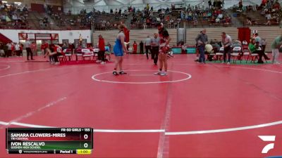155 lbs Quarterfinal - Ivon Rescalvo, Goshen High School vs Samara Clowers-Mires, Tri-Central
