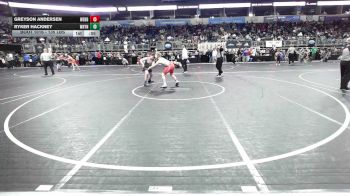 135 lbs Quarterfinal - Greyson Andersen, Webb City Youth Wrestling vs Ryker Hackney, Wayne Falcons
