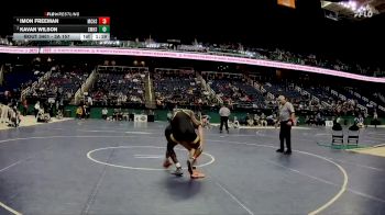 3A 157 lbs 1st Place Match - Imon Freeman, Montgomery Central High School vs Kavan Wilson, Smoky Mountain High School