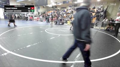 138 lbs Champ. Round 3 - Isaac Roman, Mayfair vs Zackery Dickison, Pacifica (Garden Grove)