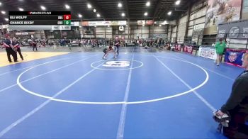 100 lbs Champ. Round 2 - Eli Wolff, Southwest Wrestling Academy vs Chance Bixby, Colstrip Wrestling Club