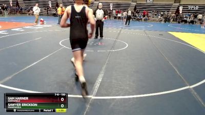 150 lbs Cons. Round 3 - Sawyer Erickson, Minnewaska vs Sam Harner, Northfield