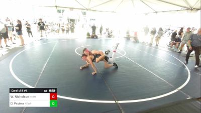 144 lbs Consi Of 8 #1 - Wyatte Nicholson, Methods WC vs Demian Pryima, Newport Harbor