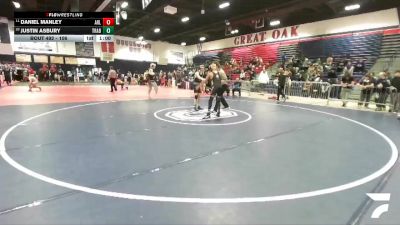 106 lbs Cons. Round 4 - Justin Asbury, Trabuco Hills vs Daniel Manley, Arlington